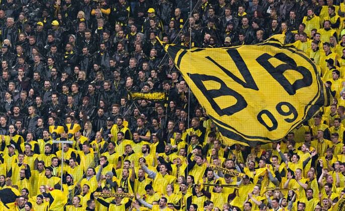 Dortmund, 12.04.2017 BvB Fans Borussia Dortmund - AS Monaco