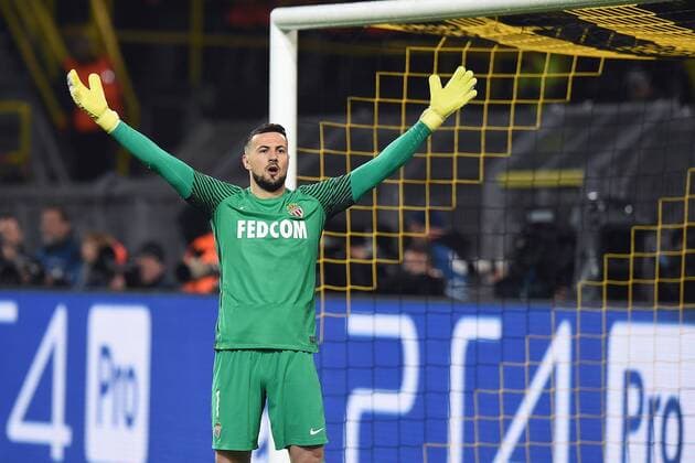 Fußball Champions League Viertelfinale Borussia Dortmund - AS Monaco am 12.04.2017 im Signal Iduna Park in Dortmund Danijel Subasic ( Monaco ) xRx