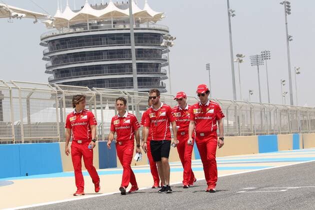 Bahrain Grand Prix, Sakhir 13 - 16 April 2017 13.04.2017 - Sebastian Vettel (GER) Scuderia Ferrari SF70H 