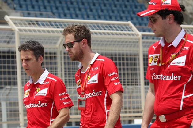 Bahrain Grand Prix, Sakhir 13 - 16 April 2017 13.04.2017 - Sebastian Vettel (GER) Scuderia Ferrari SF70H 