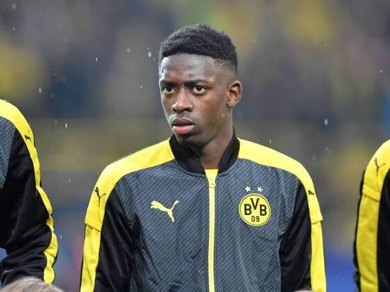 12.04.2017, Fussball, UEFA Champions League, Saison 2016 2017, Viertelfinale, Nachholspiel des am Vortages wegen des Terroranschlags auf den BVB Mannschaftsbus abgesagten Spiels, Borussia Dortmund - AS Monaco 2-3, Ousmane Dembele, Ousmane Dembele (Borussia Dortmund)