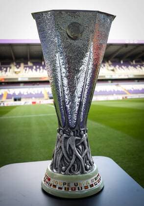 Illustration picture shows the trophy before a soccer game between Belgian team RSC Anderlecht and English club Manchester United ManU F.C. in Brussels, Thursday 13 April 2017, the first leg of the quarter finals of the Europa League competition. VIRGINIExLEFOUR  x05081062x