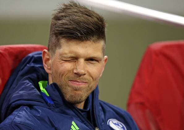 Bilder des Tages - SPORT 13.04.2017, Fussball UEFA Europa League 2016 2017, Viertelfinale, Ajax Amsterdam - FC Schalke 04, in der Amsterdam Arena. Klaas-Jan Huntelaar (Schalke) 