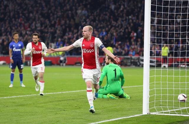13.04.2017, Fussball, UEFA Europa League, Saison 2016 2017, Viertelfinale, Ajax Amsterdam - FC Schalke 04, ubel Davy Klaassen (Ajax Amsterdam)