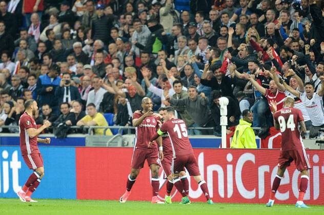 49 Ryan Babel (bes) - JOIE FOOTBALL : Lyon vs Besiktas - Europa League - 13 04 2017 FEP Panoramic 