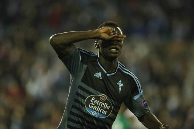 Partido de ida de cuartos de la Europa League entre el Celta y el Genk en Balaídos. En la imagen, Sisto celebra su gol. First leg of 1 4 Europa League between Celta and Genk. In this picture, Sisto celebrates his goal. xJORGExLANDINx 