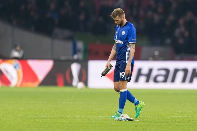 Amsterdam, Netherlands 13.04.2017, UEFA Europa League - 2016 17 Season, Ajax Amsterdam - FC Schalke 04, Guido Burgstaller (S04) nach der 2:0 niederlage ( DeFodi001