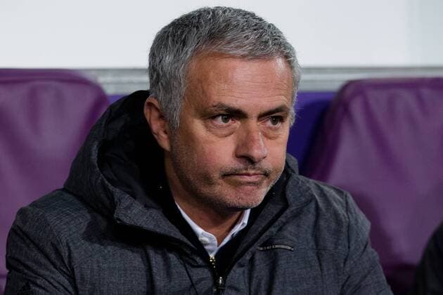 Manchester United ManU manager, Jose Mourinho during the Europa League Quarter Final 1st leg match at RSCA Constant Vanden Stock Stadium, Anderlecht, Belgium. Picture date: April 13th, 2017.Pic credit should read: Charlie Forgham-Bailey Sportimage EDITORIAL USE ONLY. No use with unauthorised audio, video, data, fixture lists, club league logos or live services. Online in-match use limited to 120 images, no video emulation. No use in betting, games or single club league player publications.