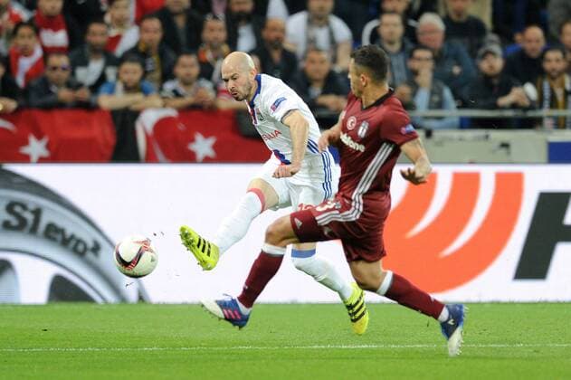 13 Christophe Jallet (ol) FOOTBALL : Lyon vs Besiktas - Europa League - 13 04 2017 FEP Panoramic 
