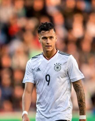 28. Maerz 2017: Stuttgart, Fussball Testspiel U21 U 21 Deutschland - Portugal: Deutschlands Davie Selke.