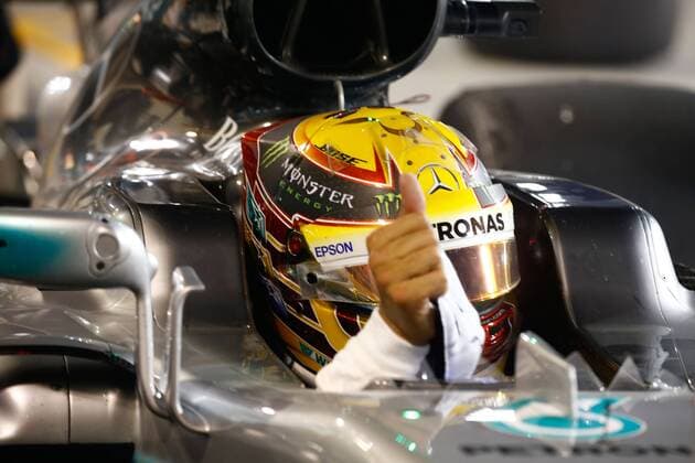 Motorsports: FIA Formula One World Championship WM Weltmeisterschaft 2017, Grand Prix of Bahrain, 44 Lewis Hamilton (GBR, Mercedes AMG Petronas F1 Team), Sakhir Bahrain xHOCHxZWEIx