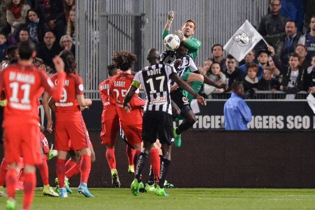 01 KEVIN TRAPP (psg) FOOTBALL : Angers vs Paris SG - Ligue 1 - 14 04 2017 AnthonyBIBARD FEP Panoramic 