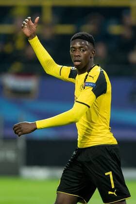 Dortmund, Germany 12.04.2017, UEFA Champions League - 2016 17 Season, BV Borussia Dortmund - AS Monaco, Ousmane Dembele (BVB), gestikuliert ( DeFodi001