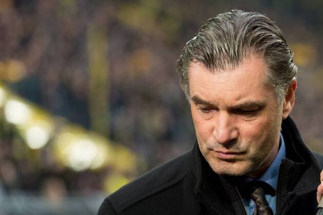 Dortmund, Germany 12.04.2017, UEFA Champions League - 2016 17 Season, BV Borussia Dortmund - AS Monaco, Sportdirektor Michael Zorc (BVB), schaut ( DeFodi001
