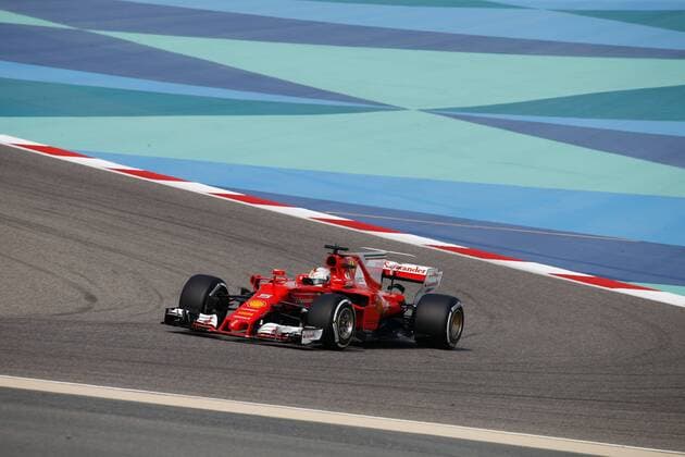 Motorsports: FIA Formula One World Championship WM Weltmeisterschaft 2017, Grand Prix of Bahrain, 5 Sebastian Vettel (GER, Scuderia Ferrari) Sakhir Bahrain xHOCHxZWEIx