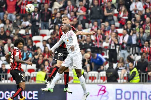 Fußball, OGC Nizza - AS Nancy Maxime Le Marchand (OGC Nice) FOOTBALL : Nice vs Nancy - Ligue 1 - 15 04 2017 NorbertScanella Panoramic 
