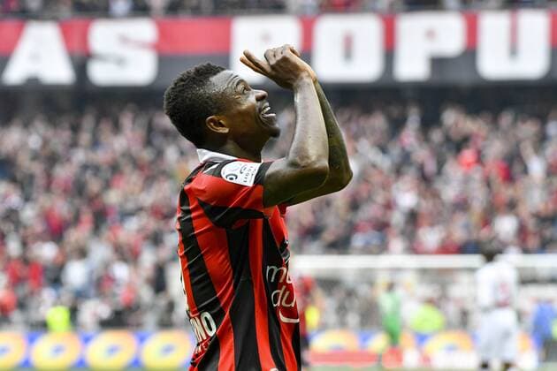 Fußball, OGC Nizza - AS Nancy Joie - Jean Michael Seri (OGC Nice) FOOTBALL : Nice vs Nancy - Ligue 1 - 15 04 2017 NorbertScanella Panoramic 
