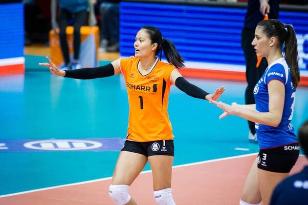 Wanna Buakaew (1 MTV); 1. Volleyball Bundesliga Play-Off Halbfinale 3: Allianz MTV Stuttgart vs Dresdner SC, SCHARRena, Stuttgart Germany, 20170415; Stuttgart Copyright: xWuechner Eibner-Pressefotox EP_NWR