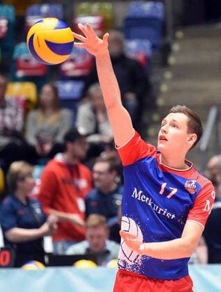 16.04.2017, xhbx, Volleyball Herren Playoffs, United Volleys - Berlin Recycling Volleys, emspor, v.l. Jan Zimmermann (United Volleys) Frankfurt am Main