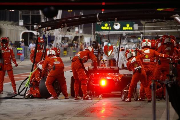 Motorsports: FIA Formula One World Championship WM Weltmeisterschaft 2017, Grand Prix of Bahrain, 7 Kimi Raikkonen (FIN, Scuderia Ferrari), Sakhir Bahrain xHOCHxZWEIx