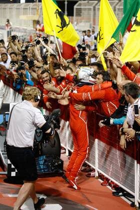 Motorsports: FIA Formula One World Championship WM Weltmeisterschaft 2017, Grand Prix of Bahrain, 5 Sebastian Vettel (GER, Scuderia Ferrari) Sakhir Bahrain xHOCHxZWEIx
