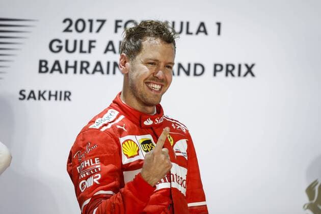 Motorsports: FIA Formula One World Championship WM Weltmeisterschaft 2017, Grand Prix of Bahrain, 5 Sebastian Vettel (GER, Scuderia Ferrari) Sakhir Bahrain xHOCHxZWEIx