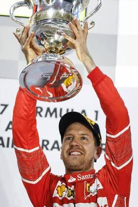 Motorsports: FIA Formula One World Championship WM Weltmeisterschaft 2017, Grand Prix of Bahrain, 5 Sebastian Vettel (GER, Scuderia Ferrari) Sakhir Bahrain xHOCHxZWEIx