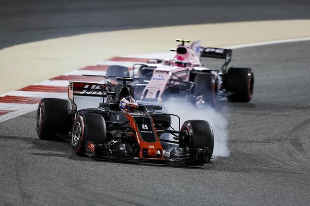 Motorsports: FIA Formula One World Championship WM Weltmeisterschaft 2017, Grand Prix of Bahrain, 8 Romain Grosjean (FRA, Haas F1 Team), Sakhir Bahrain xHOCHxZWEIx