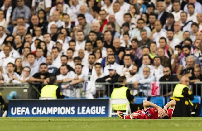 Themen der Woche - Sport Bilder des Tages - SPORT Madrid, 18.04.2017 Franck Ribery (FCB) enttäuscht Real Madrid - Bayern München