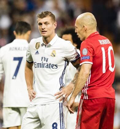 Madrid, 18.04.2017 Toni Kroos (Real) m10< Real Madrid - Bayern München