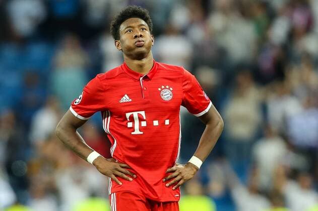 Madrid, Spain 18.04.2017, UEFA Champions League - 2016 17 Season, Quarter Final: Second leg, Real Madrid - FC Bayern Muenchen, David Alaba (FCB) enttaeuscht, enttaeuschung ( DeFodi048