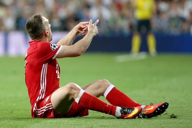 Franck Ribery (FC Bayern Muenchen 7) schimpft dann Wechsel mich doch aus, Real Madrid vs. FC Bayern Muenchen, Viertelfinale, UEFA Champions League, Fussball, 18.04.2017, Madrid Copyright: xLanger Eibner-Pressefotox EP_HLR