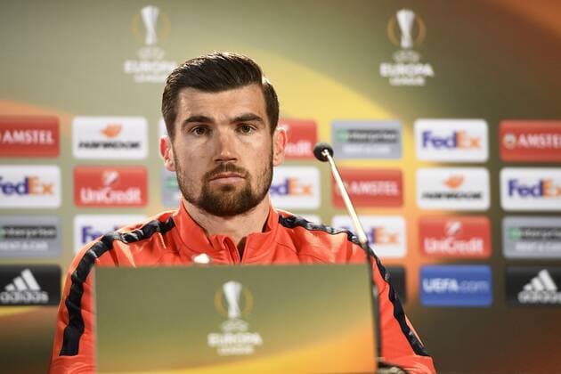 Genk s goalkeeper Mathew Ryan pictured during a press conference PK Pressekonferenz of Belgian soccer team RC Genk, Wednesday 19 April 2017, in Genk. Tomorrow Genk is playing the return leg of quarterfinals against Spanish team Celta Vigo in the Europa League competition. YORICKxJANSENS  x05083442x