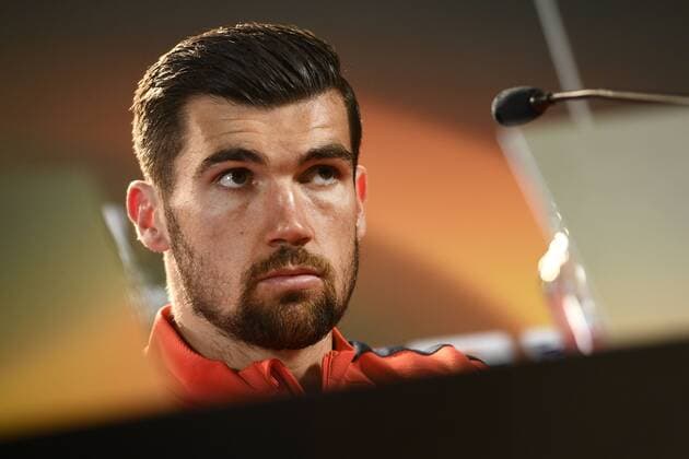 Genk s goalkeeper Mathew Ryan pictured during a press conference PK Pressekonferenz of Belgian soccer team RC Genk, Wednesday 19 April 2017, in Genk. Tomorrow Genk is playing the return leg of quarterfinals against Spanish team Celta Vigo in the Europa League competition. YORICKxJANSENS  x05083446x