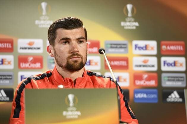Genk s goalkeeper Mathew Ryan pictured during a press conference PK Pressekonferenz of Belgian soccer team RC Genk, Wednesday 19 April 2017, in Genk. Tomorrow Genk is playing the return leg of quarterfinals against Spanish team Celta Vigo in the Europa League competition. YORICKxJANSENS  x05083440x