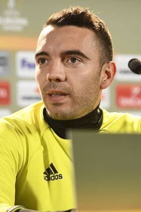 Celta s Iago Aspas pictured during a press conference PK Pressekonferenz of Spanish soccer team Celta Vigo, Wednesday 19 April 2017, in Genk. Tomorrow Genk is playing the return leg of quarterfinals against Spanish team Celta Vigo in the Europa League competition. YORICKxJANSENS  x05083704x