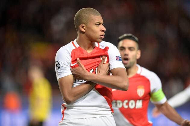 29 KYLIAN MBAPPE (mon) - JOIE FOOTBALL : Monaco vs Borussia Dortmund - Ligue des Champions - 19 04 2017 AnthonyBIBARD FEP Panoramic 
