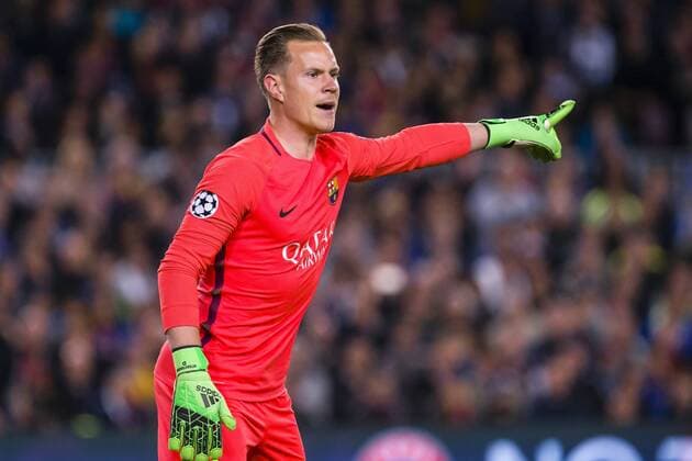 SPAIN - 19th of April: Marc Andre Ter Stegen during the UEFA Champions League Quarter Final second leg match between FC Barcelona Barca and Juventus FC at Camp Nou Stadium on April 19, 2017 in Barcelona, Spain.. (Credit: Mikel Trigueros Urbanandsport Cordon Press)  xCordonxPressx xSPAINx-xFCxBarcelonaxagainstxJuventusxFCx-xxChampionsxLeaguex-x2016 17x