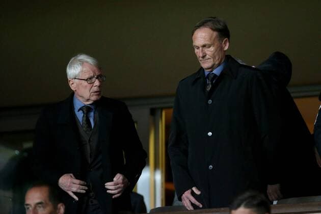 Praesident Dr. Reinhard Rauball (Borussia Dortmund) Geschaetsfuehrer Hans-Joachim Watzke (Borussia Dortmund), AS Monaco vs. Borussia Dortmund, UEFA Champions League, Viertelfinale, Fussball, 19.04.2017, Monaco Copyright: xLangerx xEibner-Pressefotox EP_HLR