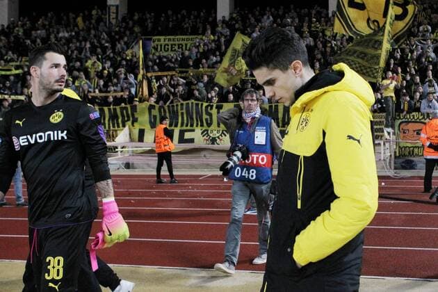 Marc Bartra (Borussia Dortmund 5) nach der Niederlage,, AS Monaco vs. Borussia Dortmund, UEFA Champions League, Viertelfinale, Fussball, 19.04.2017, Monaco Copyright: xLanger Eibner-Pressefotox EP_HLR