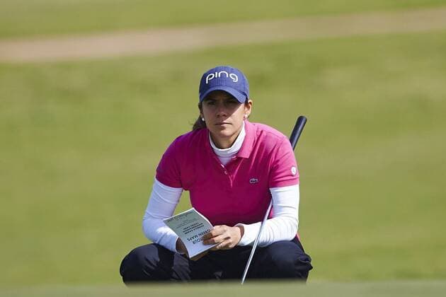 Spanish golfer Azahara Munoz during the first day of the Mediterranean Ladies Golf Open at Terramar Golf Club in Sitges, Barcelona, northeastern Spain, 20 April 2017. The tournament tuns until the upcoming 23 April. MEDITERRANEAN LADIES OPEN !ACHTUNG: NUR REDAKTIONELLE NUTZUNG!  Copyright: xALEJANDROxGARCÍAx GRA251 20170420-636282976424247456