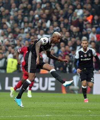 Besiktas s Anderson Talisca during UEFA Europa League second leg quarter final football match between Besiktas and Olympique Lyon on April 20, 2017, at the Vodafone arena stadium in Istanbul. (  Copyright: TolgaxAdanali 15675844