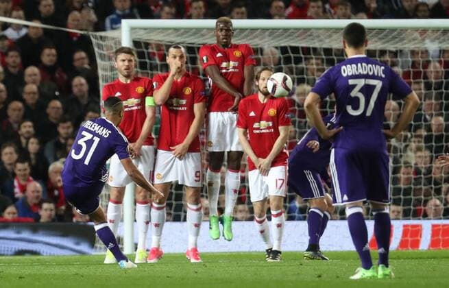 Bilder des Tages - SPORT Anderlecht s Youri Tielemans pictured in action during the return leg game of the quarterfinals of the Europa League competition between UK team Manchester United ManU and Belgian soccer team RSC Anderlecht in Manchester, UK, Thursday 20 April 2017. First leg ended on a draw result 1-1 in Belgium. VIRGINIExLEFOUR  x05084138x