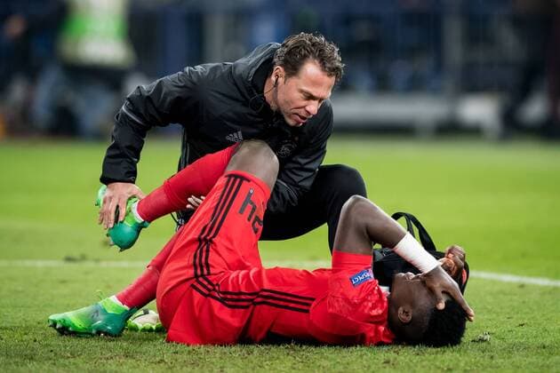 goalkeeper Andre Onana of Ajaxduring the UEFA Europa League quarter final match between Schalke 04 and Ajax Amsterdam on April 20, 2017 at the Veltins-Arena in Gelsenkirchen, Germany. Schalke 04 v Ajax UEFA Europa League 2016 2017 xVIxRonaldxBonestrooxfotografiexIVx 7615373