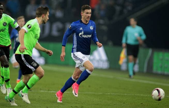 Leon Goretzka (FC Schalke 04) beim Europa League Viertelfinal Rückspiel (Saison 2016 17) FC Schalke 04 - Ajax Amsterdam Copyright: Thomas Pakusch