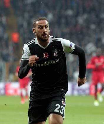 Besiktas Cenk Tosun during UEFA Europa League second leg quarter final football match between Besiktas and Olympique Lyon on April 20, 2017, at the Vodafone arena stadium in Istanbul. (  Copyright: TolgaxAdanali 15675902
