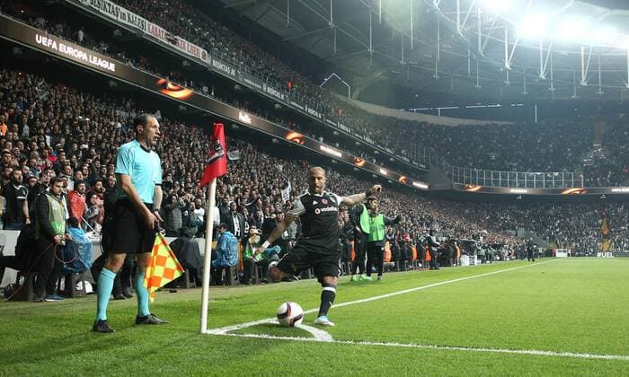 Besiktas player Ricardo Quaresma during the Europa league Quarter final second match between Besiktas and Lyon at the Vodafone Arena in Istanbul , Turkey April 20, 2017. 