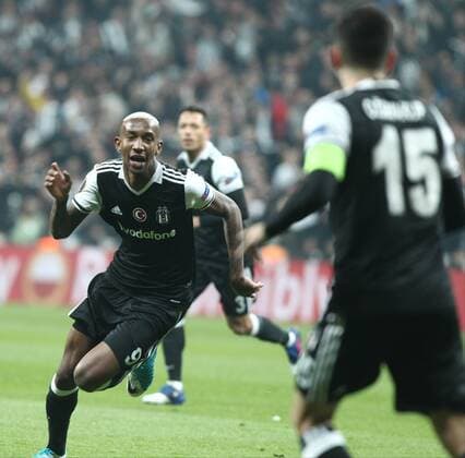 Besiktas player Anderson Talisca during the Europa league Quarter final second match between Besiktas and Lyon at the Vodafone Arena in Istanbul , Turkey April 20, 2017. 