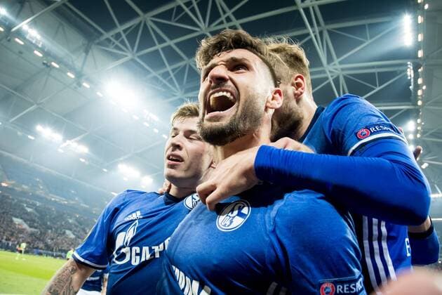 Daniel Caligiuri of FC Schalke 04 3-0during the UEFA Europa League quarter final match between Schalke 04 and Ajax Amsterdam on April 20, 2017 at the Veltins-Arena in Gelsenkirchen, Germany. Schalke 04 v Ajax UEFA Europa League 2016 2017 xVIxRonaldxBonestrooxfotografiexIVx 7616102