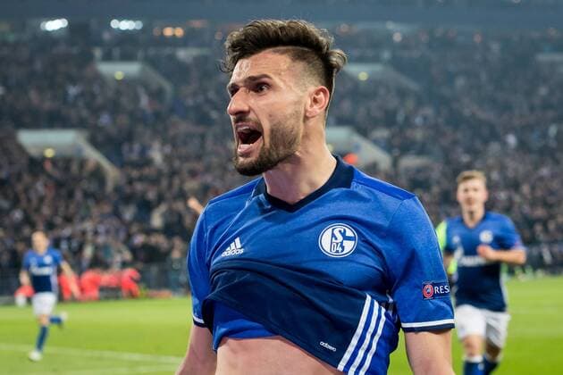 Daniel Caligiuri of FC Schalke 04 3-0during the UEFA Europa League quarter final match between Schalke 04 and Ajax Amsterdam on April 20, 2017 at the Veltins-Arena in Gelsenkirchen, Germany. Schalke 04 v Ajax UEFA Europa League 2016 2017 xVIxRonaldxBonestrooxfotografiexIVx 7616114